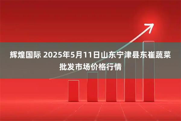 辉煌国际 2025年5月11日山东宁津县东崔蔬菜批发市场价格行情